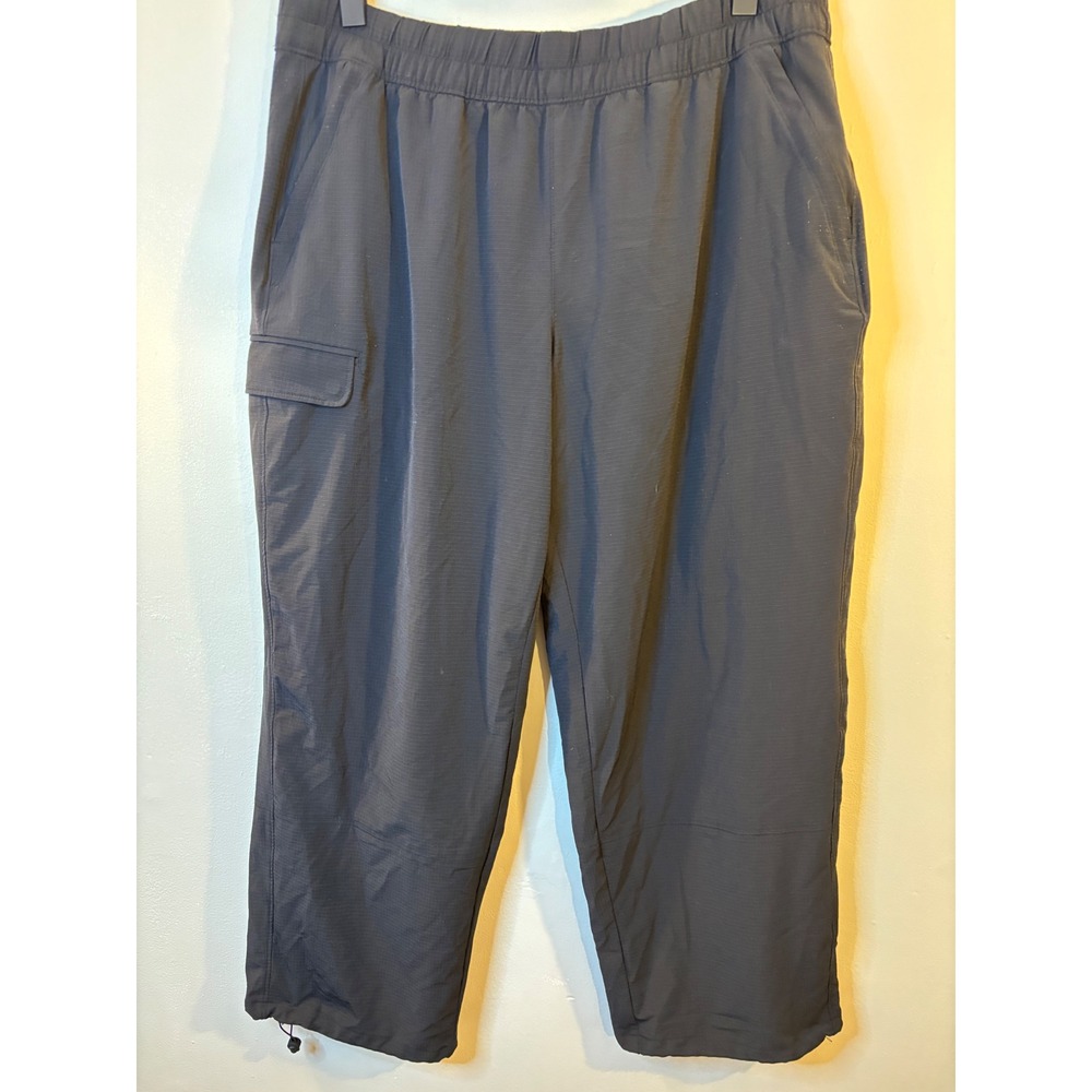 ATHLETA Black Nylon Pull On Jogger Pants XL